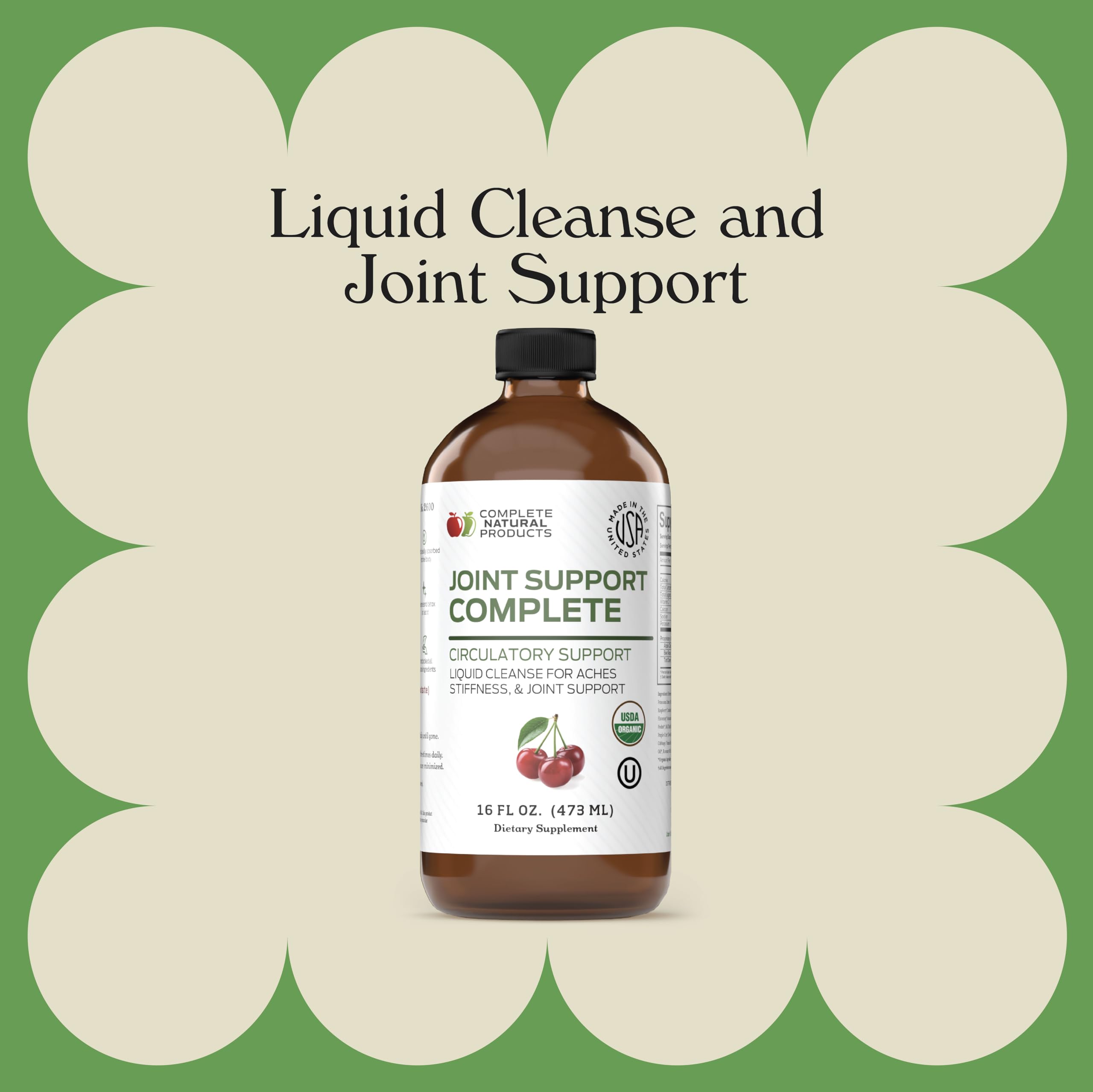 Complete Natural Products Joint Support Complete – 16 Fl Oz Organic Liquid Joint Supplement with Glucosamine Chondroitin MSM – Natural Uric Acid Cleanse & Herbal Joint Health Support for Mobility Complete Natural ProductsAu supplements