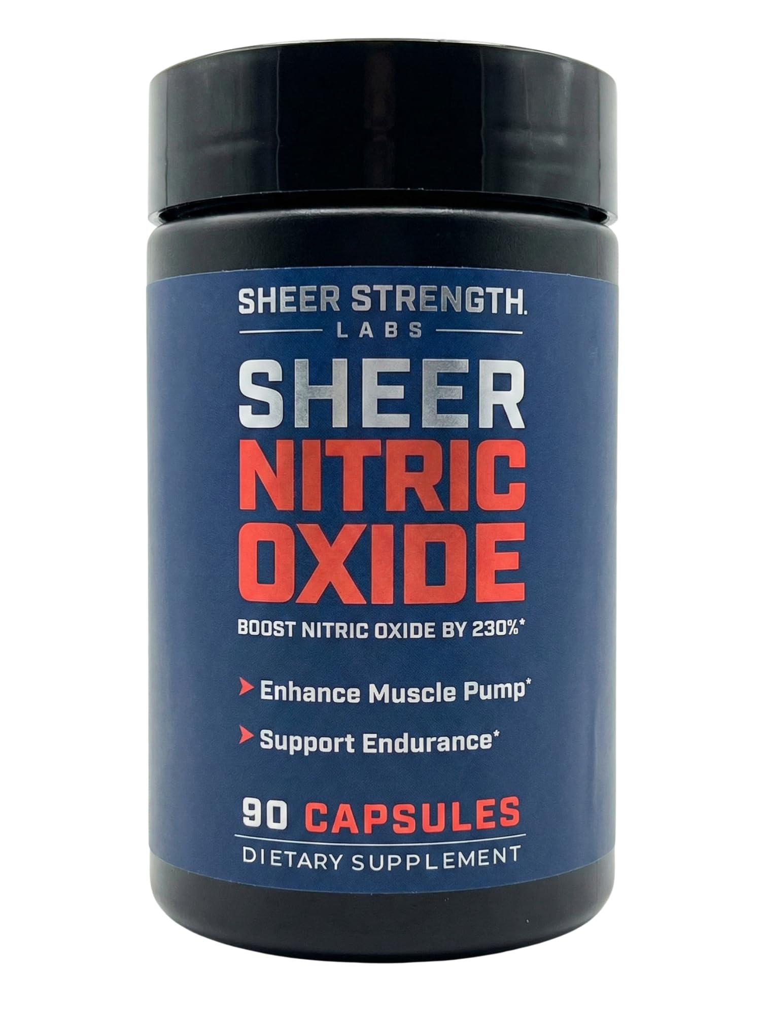 Sheer Strength Labs Nitric Oxide Supplement for Men - Clinically Tested for Pumps & Blood Flow - 270% More Nitric Oxide - Nitrosigine Supplement, S7 & Beetroot - Made in USA - 90 Capsules Sheer Strength LabsAu supplements