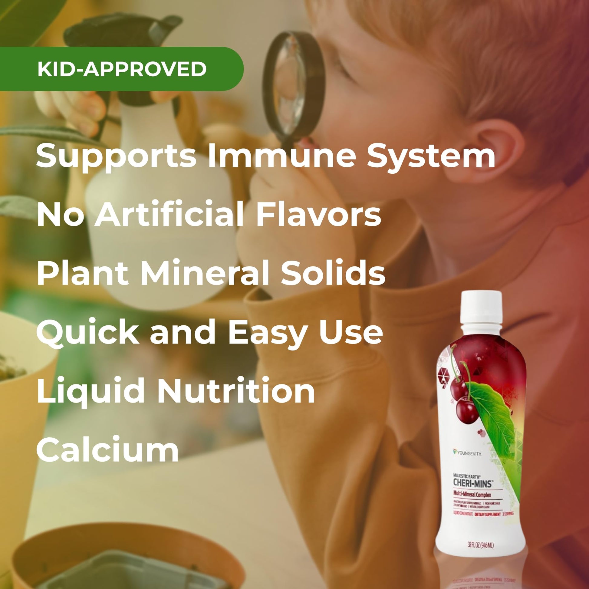Youngevity Cheri-Mins™ Plant Derived Liquid Minerals - Great Tasting Formula - 77+ Natural Unaltered Trace Minerals - Colloidal Form Humic Shale (32 Fl Oz) YoungevityAu supplements
