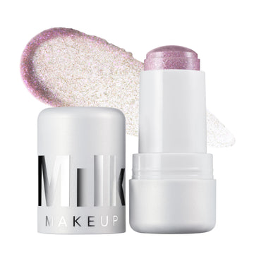 Milk Makeup Cooling Water Jelly Shimmer – Buildable Face + Body Highlighter Stick for Sheer Shimmery Glow – Long-Lasting, Hydrating, Glitter Free Formula – Boba (Violet Blue), 0.17oz Milk MakeupAu supplements