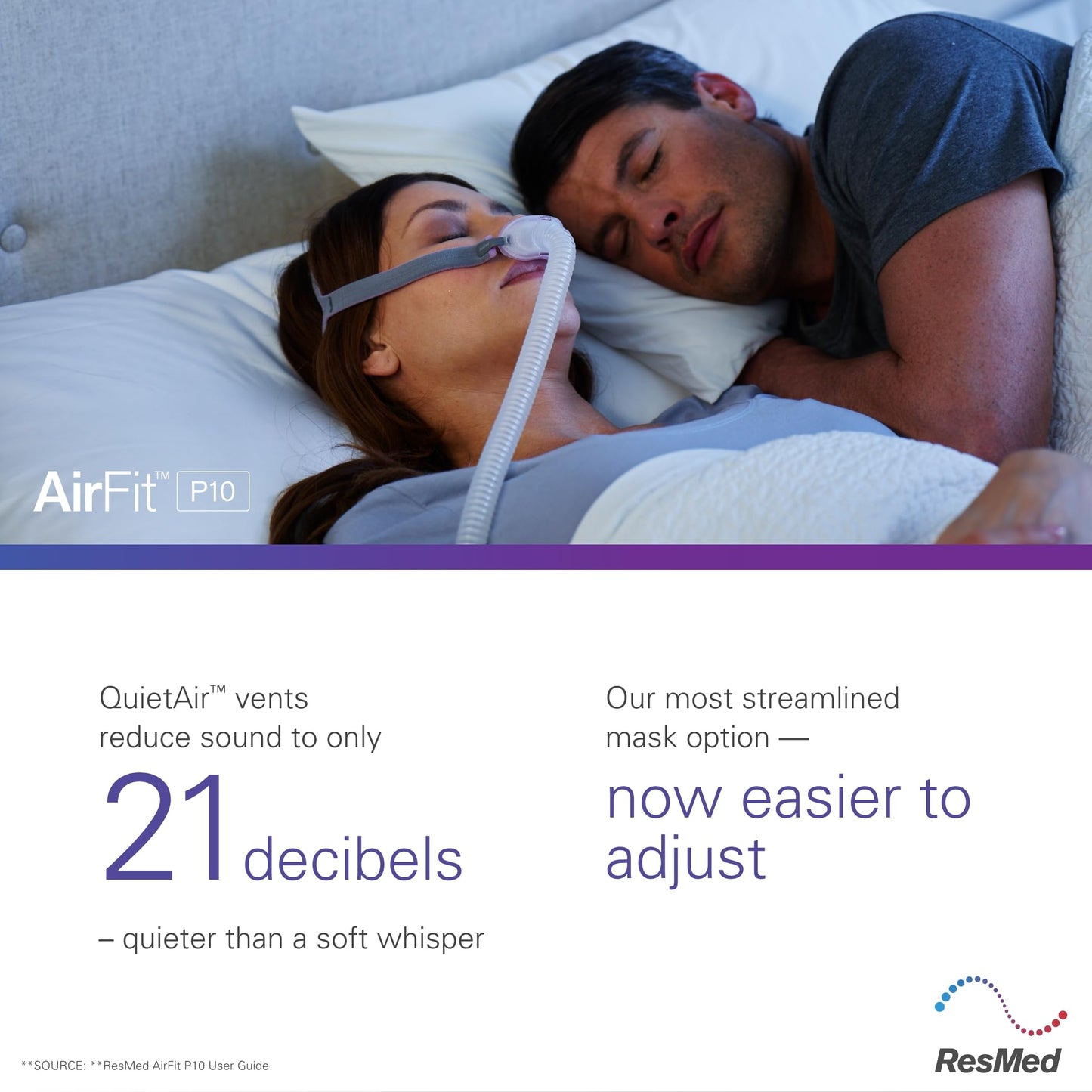 ResMed AirFit P10 Nasal Pillow Replacement Cushion - Medium ResMedUS supplements