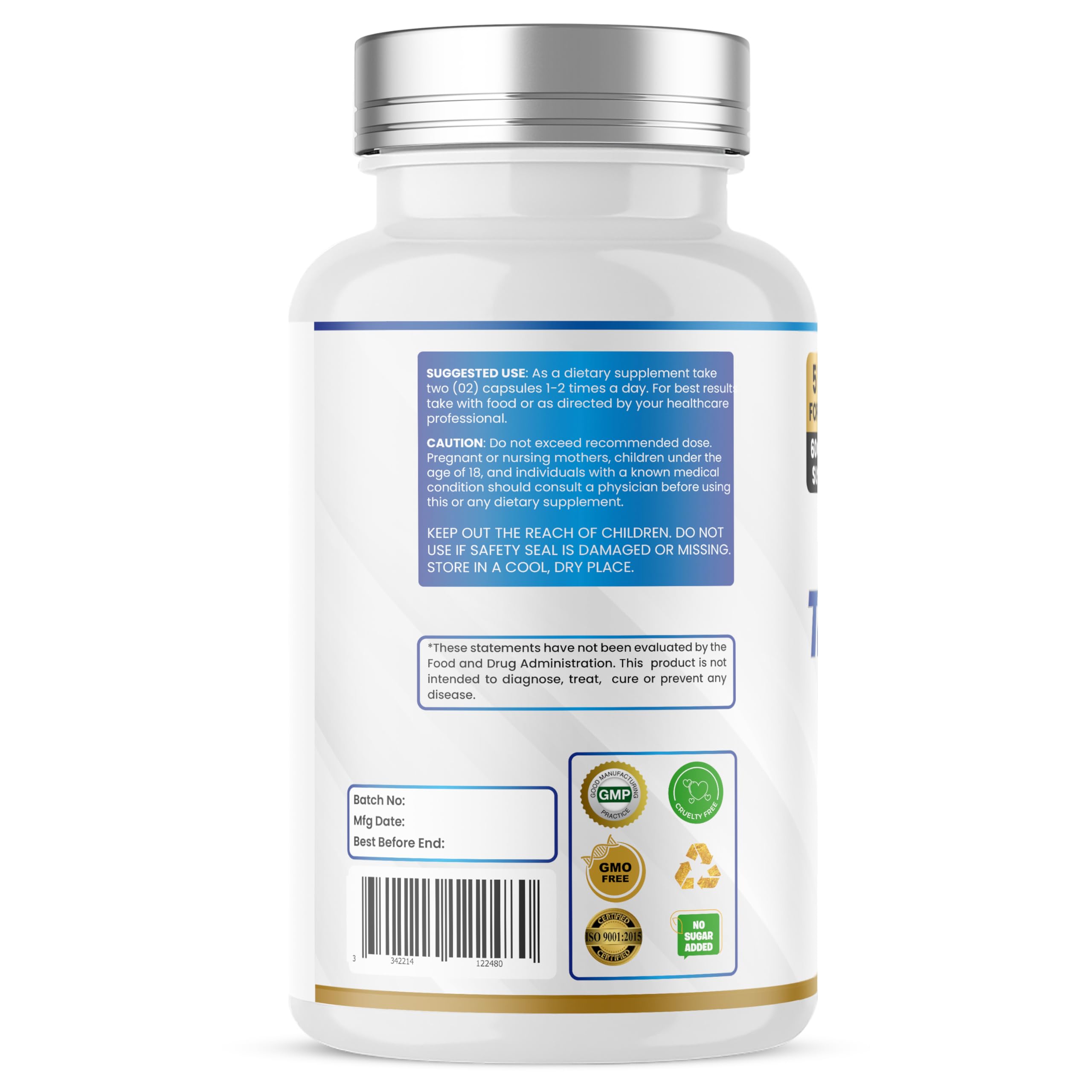 Humming Herbs Tributyrin Complex — 850 mg per Serving (95% Pure, yielding 731 mg Butyrate) with L-Glutamine, Zinc L-Carnosine, FOS & Probiotic Blend (180) Humming HerbsAu supplements