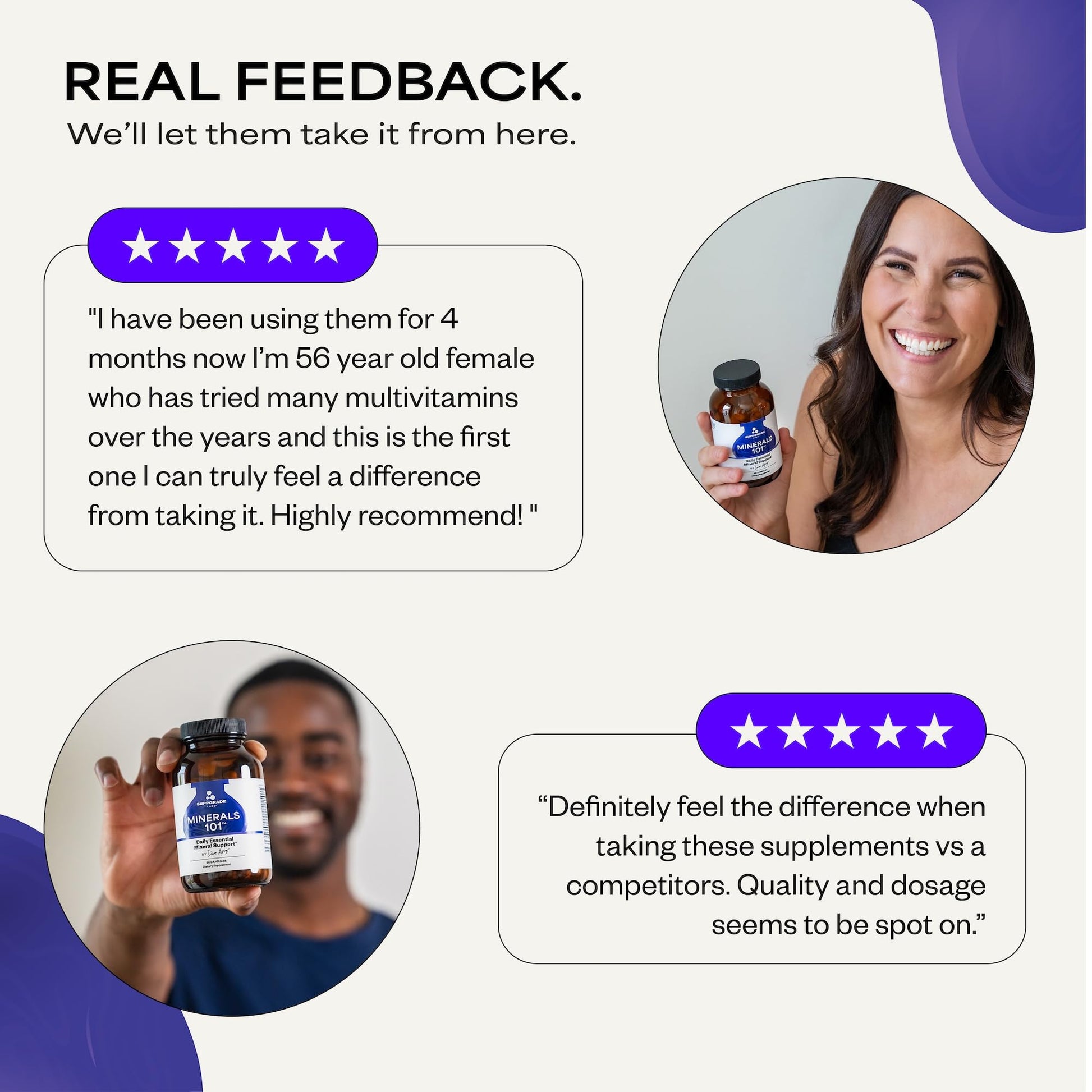 Suppgrade Labs Minerals 101 by Dave Asprey | Daily Essential Mineral Support | Trace Mineral Supplement with Calcium, Magnesium Malate, Chromium, Zinc, Copper, Potassium | 30 Day Supply Suppgrade LabsAu supplements