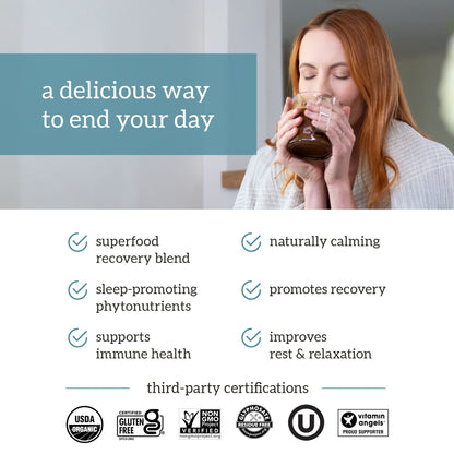 Organifi - Gold Chocolate - Superfood Supplement Powder - 20 Day Supply - Supports Rest OrganifiUS supplements