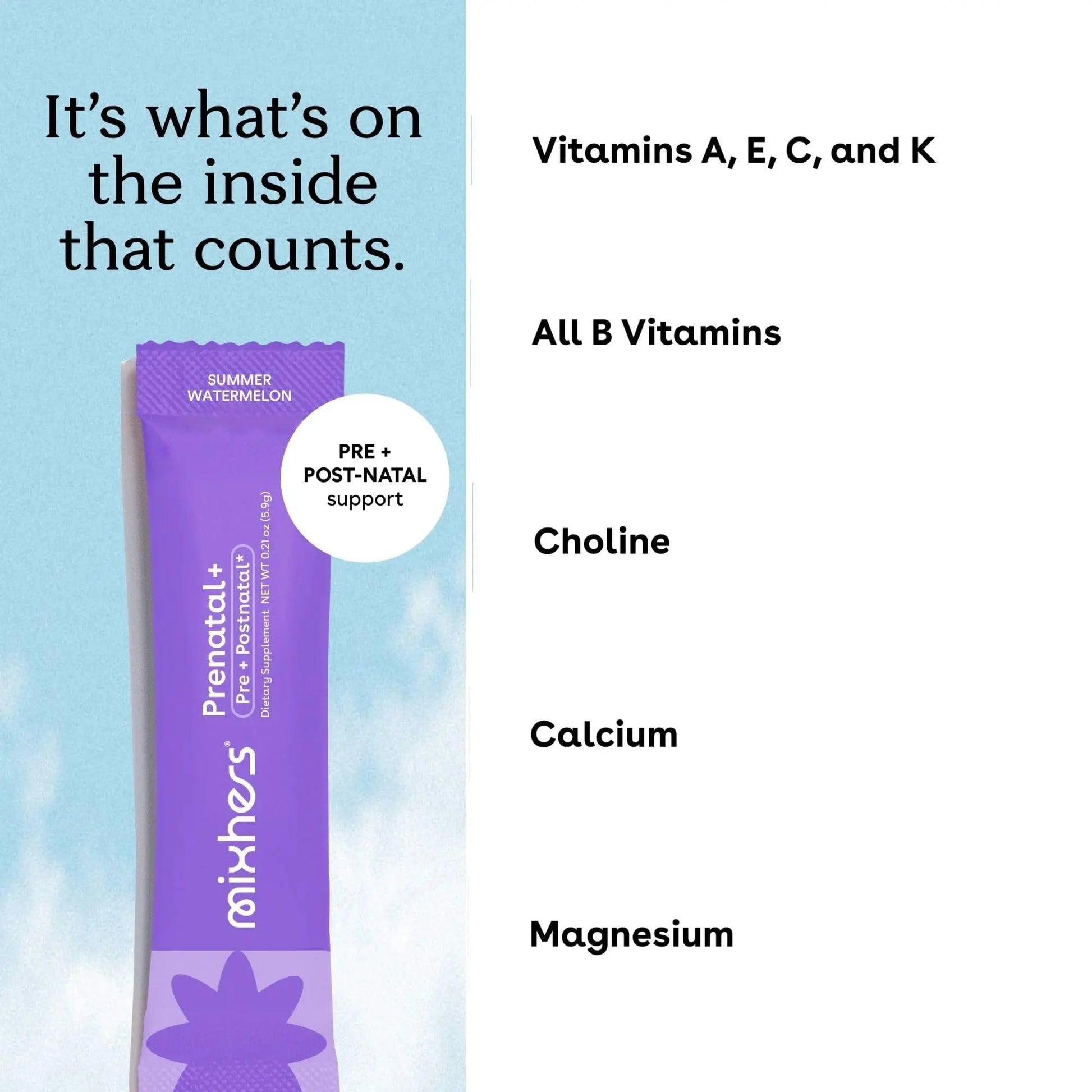 Mixhers Herbaby Pre- & Post-Natal Supplement - Liquid Multivitamin Drink Mix - With Iron, Choline & Methylated Folate MIXHERSAu supplements