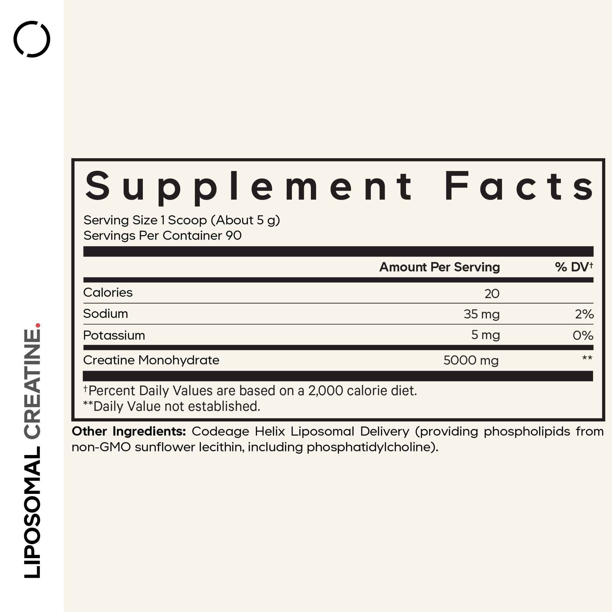 Codeage Liposomal Creatine Powder Supplement - 3-Month Supply - 5000mg Creatine Monohydrate Pre Workout & Post Workouts - Unflavored Creatine, Pure Creatine Powder, Creatinine for Sports - 90 Servings CodeageAu supplements