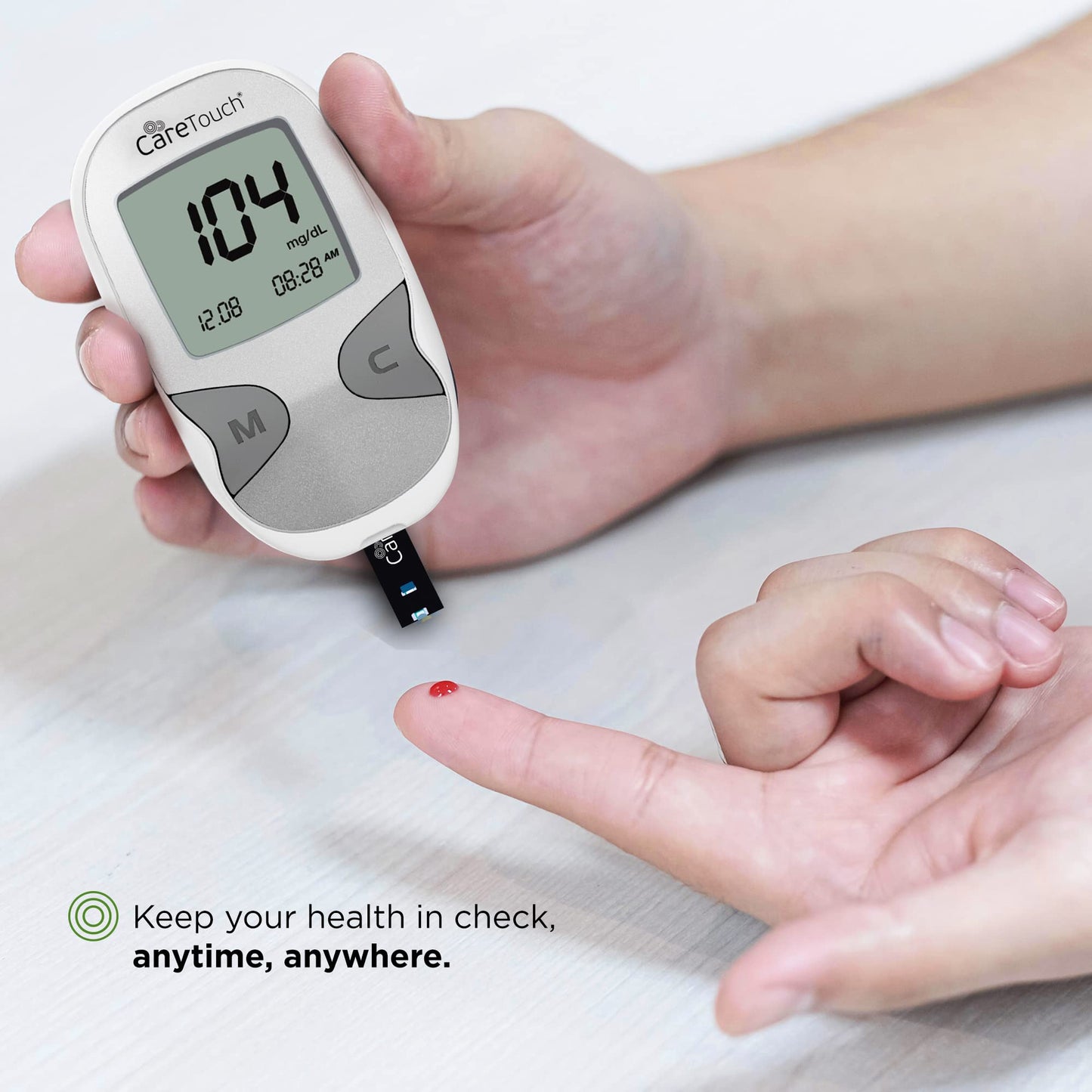 Care Touch Blood Glucose Meter Kit - Diabetes Testing Kit with Glucometer Care TouchUS supplements