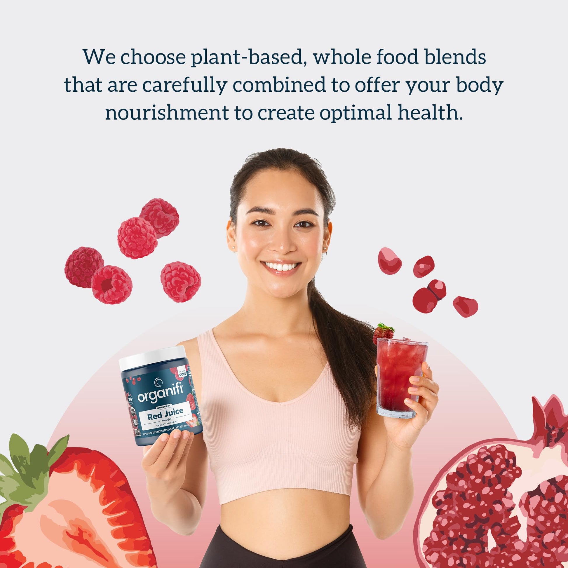 Organifi Red Juice - Natural Superfood Energy Boost - High in Antioxidants - Sweet-Berry OrganifiAu supplements