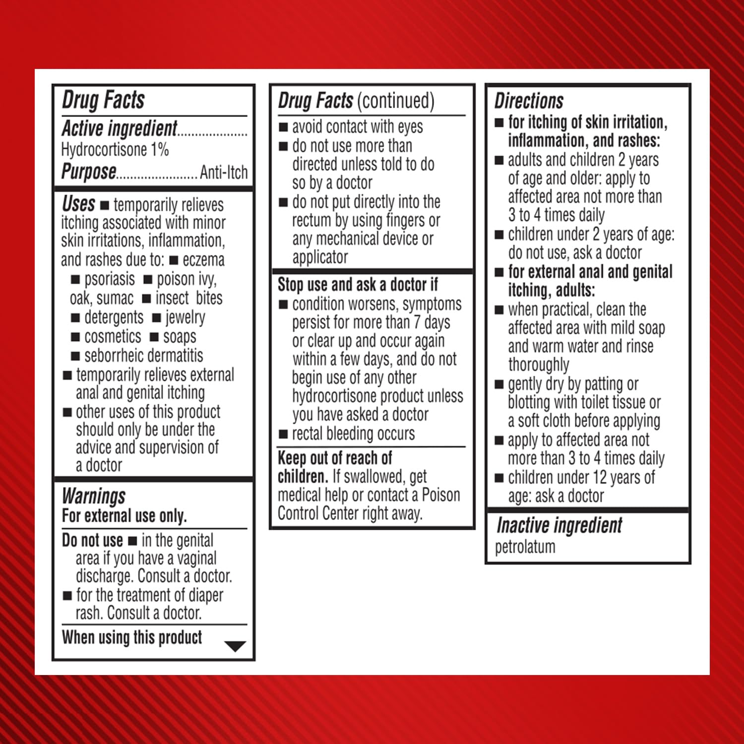 Cortizone-10 Maximum Strength Water Resistant Itch Relief Ointment, 1% Hydrocortisone, Fast-Acting, Anti-Itch Cream for Bug Bites, Rash, Eczema, Psoriasis, Poison Ivy, Oak, Sumac & More, 2 oz Cortizone 10Au supplements