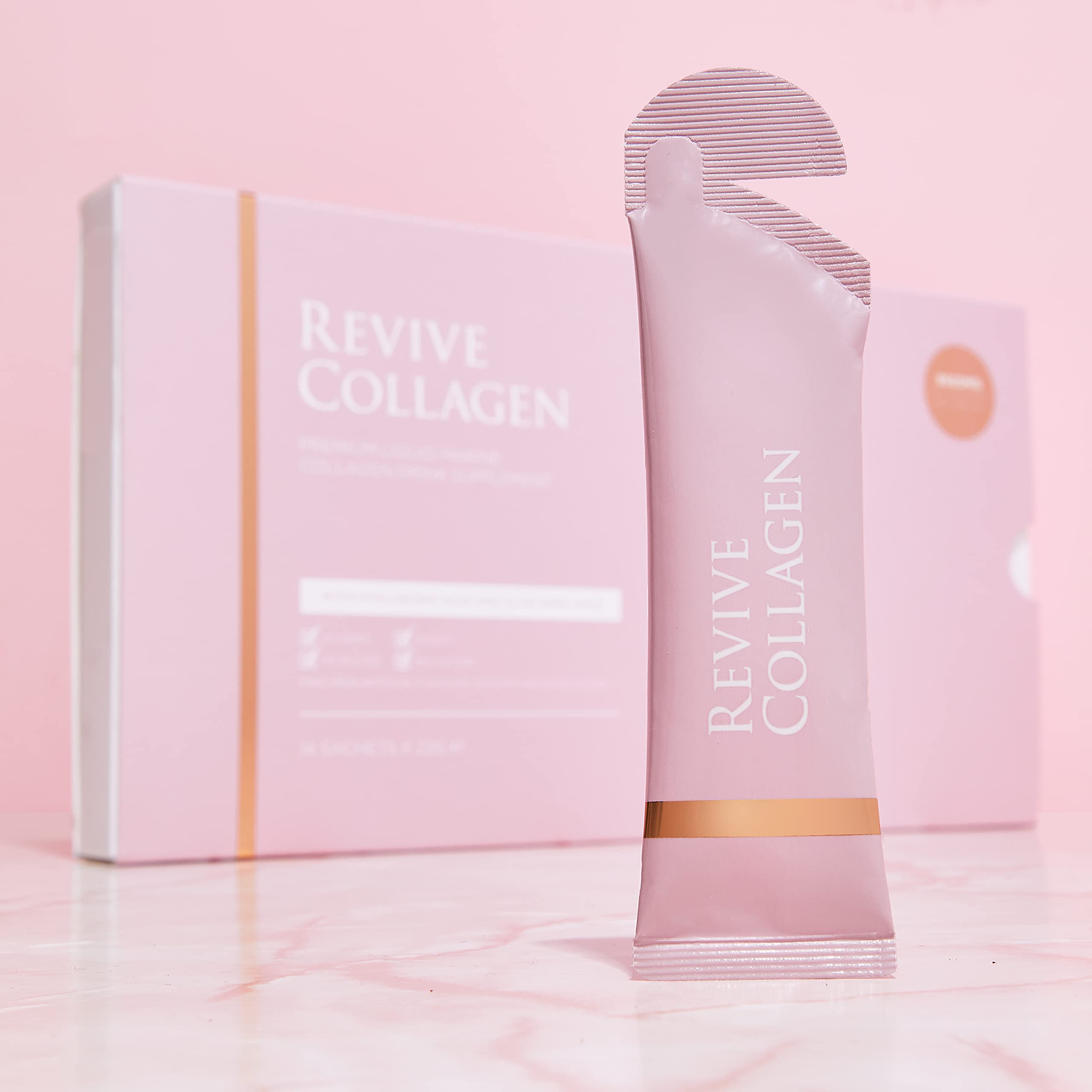 Revive Collagen Premium 8,500mg Hydrolysed Marine Collagen Drink with Added Hyaluronic Acid & Aloe Vera Revive CollagenAu supplements