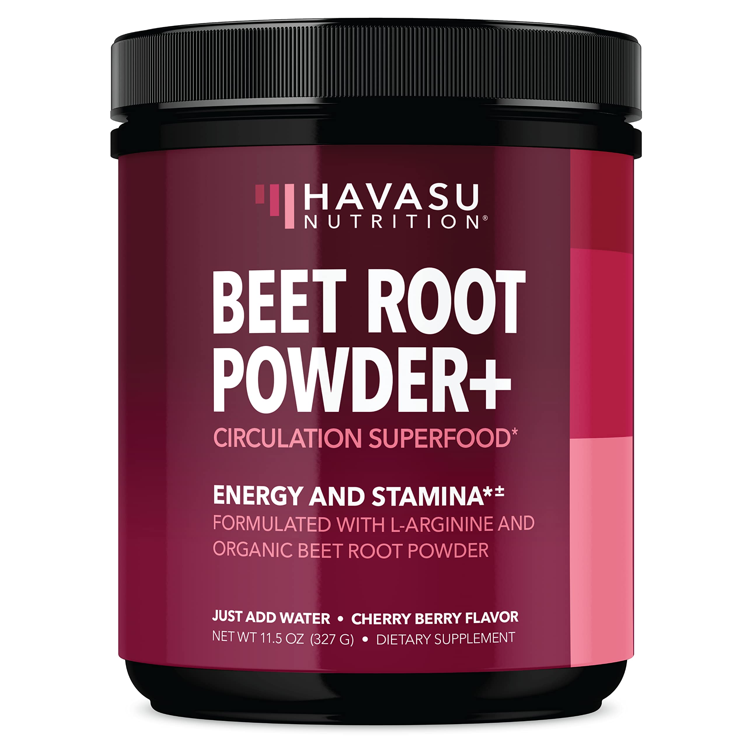 Organic Beet Root Powder with BCAA and L-Arginine for Energy and Stamina Support HAVASU NUTRITIONUS supplements