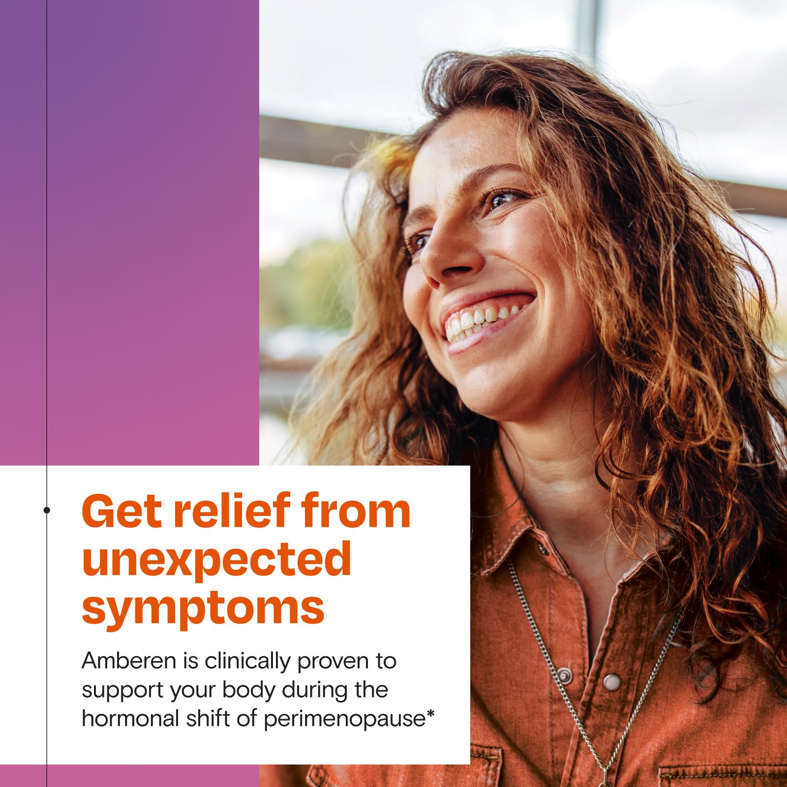 Amberen Perimenopause, Peri-Menopause Multi-Symptom Relief, Vitamin B, Vitamin E & Antioxidants Supplement, Clinically Shown to Help Support Hormone Balance, Hot Flashes & Night Sweats, 60 Count AmberenAu supplements