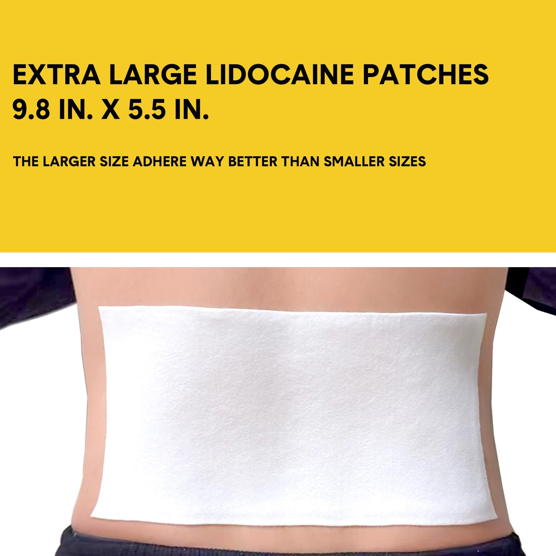 CARELAND 4% Extra Large Lidocaine Patches Maximum Strength Pain Relief Patch XL for Back & Shoulder,Back Pain Relief Products Patches & Flexible Fabric Numbs Away Pain, 6 Ct. CARELANDAu supplements