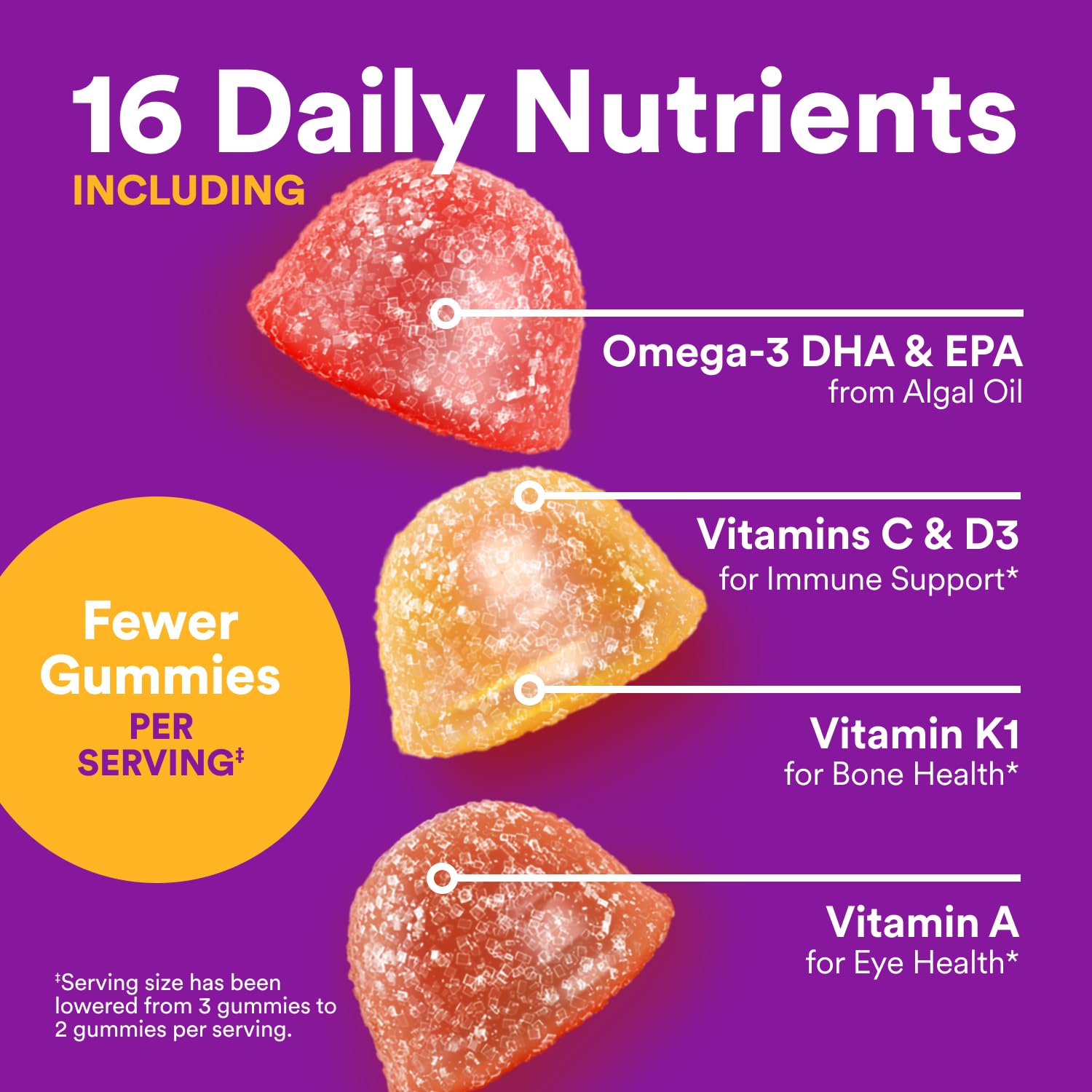 SmartyPants Toddler Multivitamin Gummies - Improved Formula: Omega 3 (DHA/EPA), Vitamins D3, C, Vitamin B12, B6, A, K & Zinc SmartyPantsAu supplements