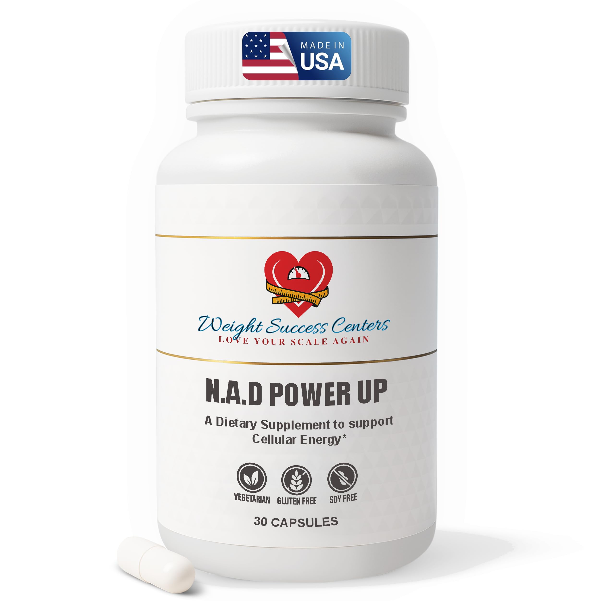 Weight Success Centers NAD+ Power Up Liposomal NAD+ Supplement – High Potency for Cellular Energy & Healthy Aging – Vegan, Gluten-Free, Non-GMO – for Men & Women – 30-Day Supply Weight Success CentersAu supplements