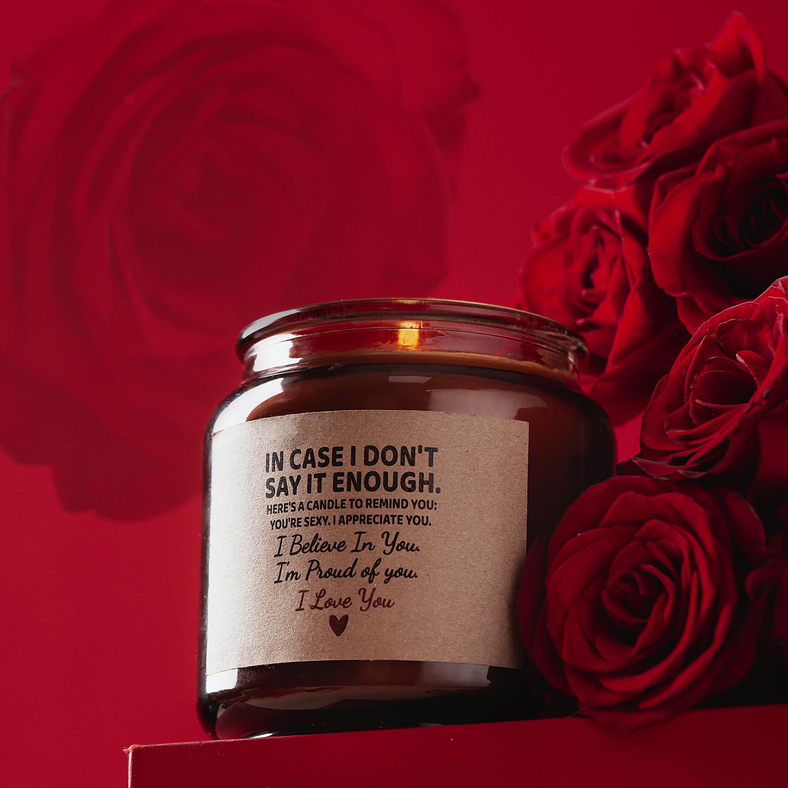 Candle Amber Moss Scented, Valentines Day Gifts for Her Girlfriend Wife, Romantic Anniversary YINUO LIGHTAu supplements