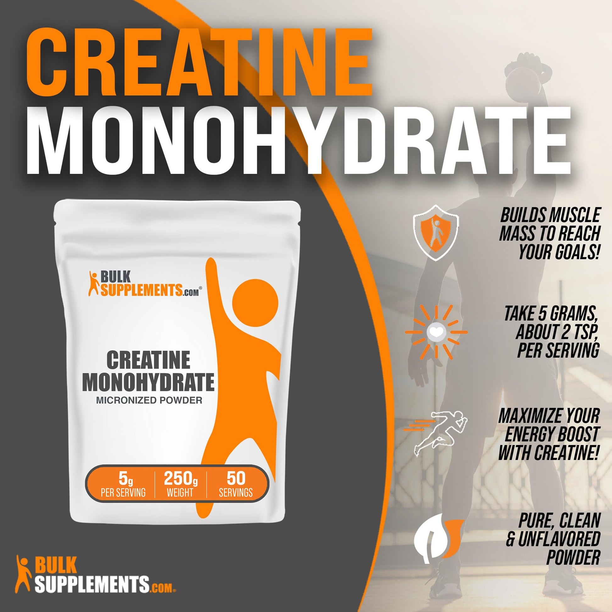 BULKSUPPLEMENTS.COM Creatine Monohydrate Powder - Micronized Creatine BULKSUPPLEMENTS.COMUS supplements