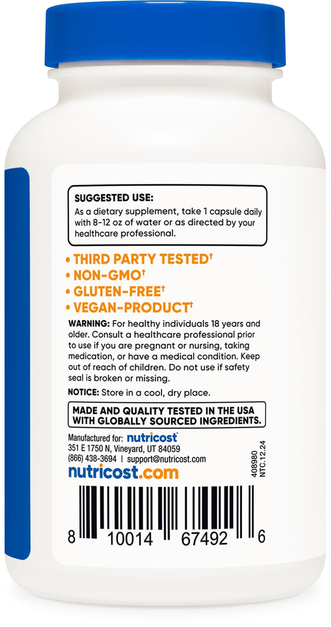 Nutricost Mushroom Complex Supplement, 120 Capsules - 10 Mushroom Blend (with Reishi, Maitake, Shiitake, Lion's Mane, and More) - Non-GMO and Gluten Free NutricostAu supplements