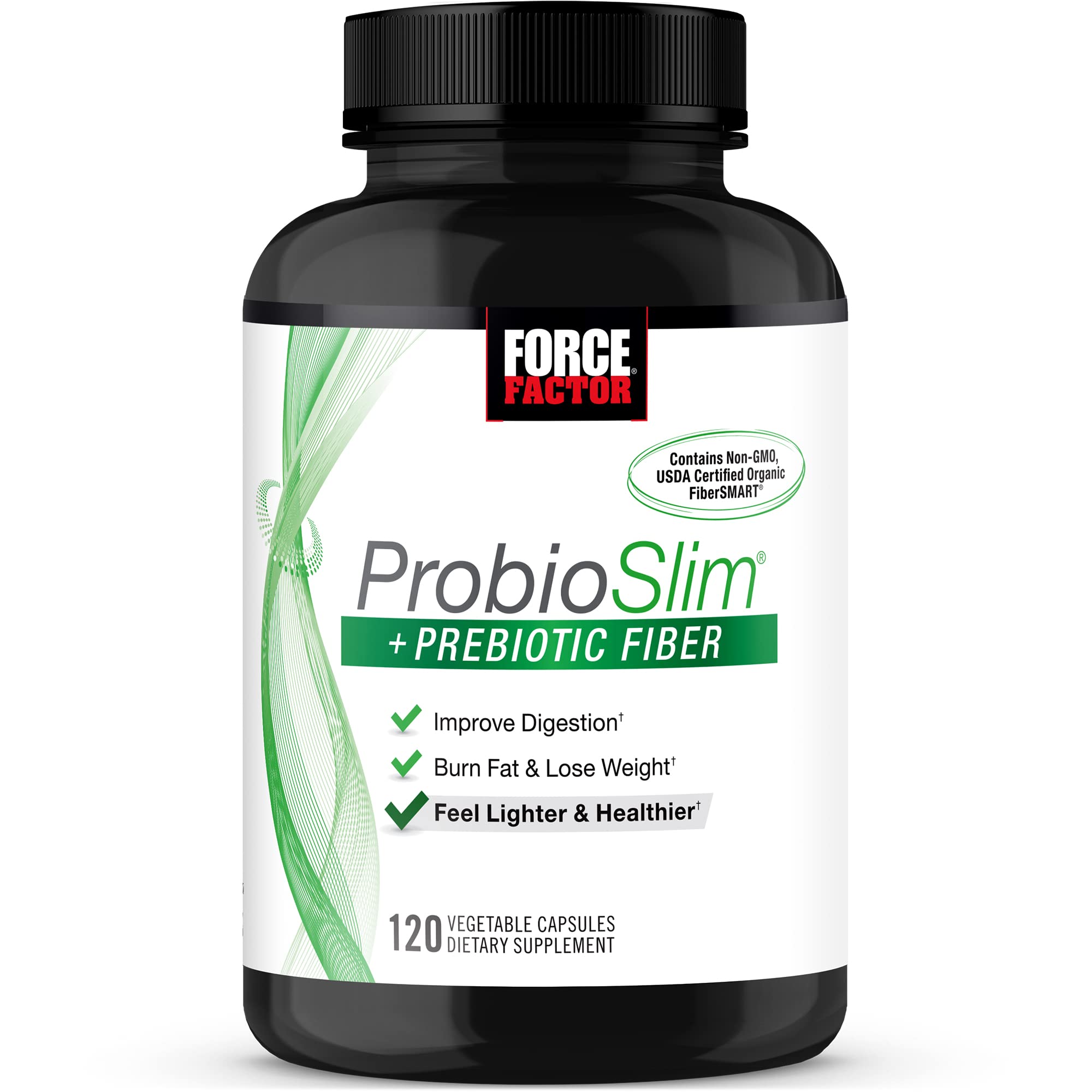 Force Factor ProbioSlim + Prebiotic Fiber Weight Loss Supplement for Women and Men Force FactorUS supplements