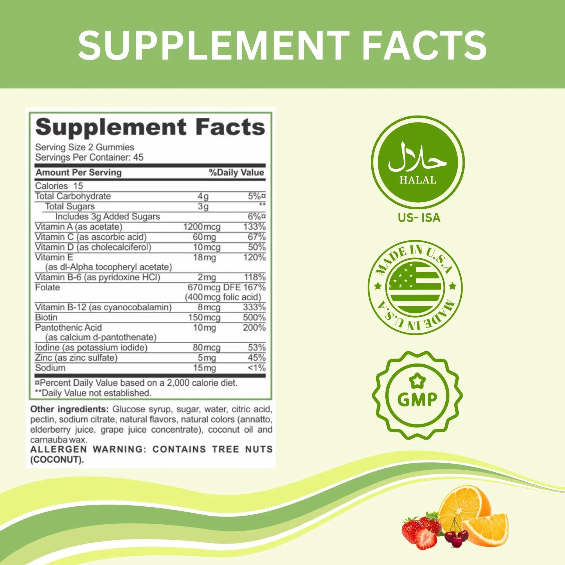 Greenfield Nutritions Halal Multivitamins for Adults | 90 Halal Vitamins for Women & Men | All Essential Gelatin Free Halal Gummy Vitamin, Mineral GREEN FIELD NUTRITIONSAu supplements
