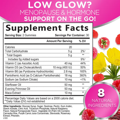 Nature's Glow Menopause Relief Vitamin Gummy for Women - Effective Menopause Nature's GlowUS supplements