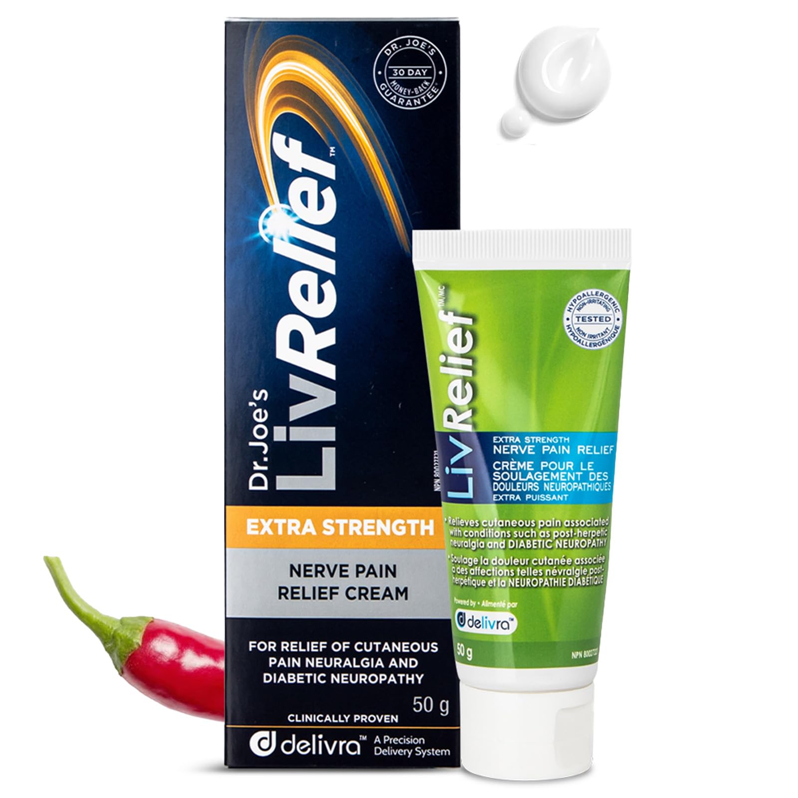 LivRelief Nerve Pain Relief Extra Strength - 50g LivReliefAu supplements