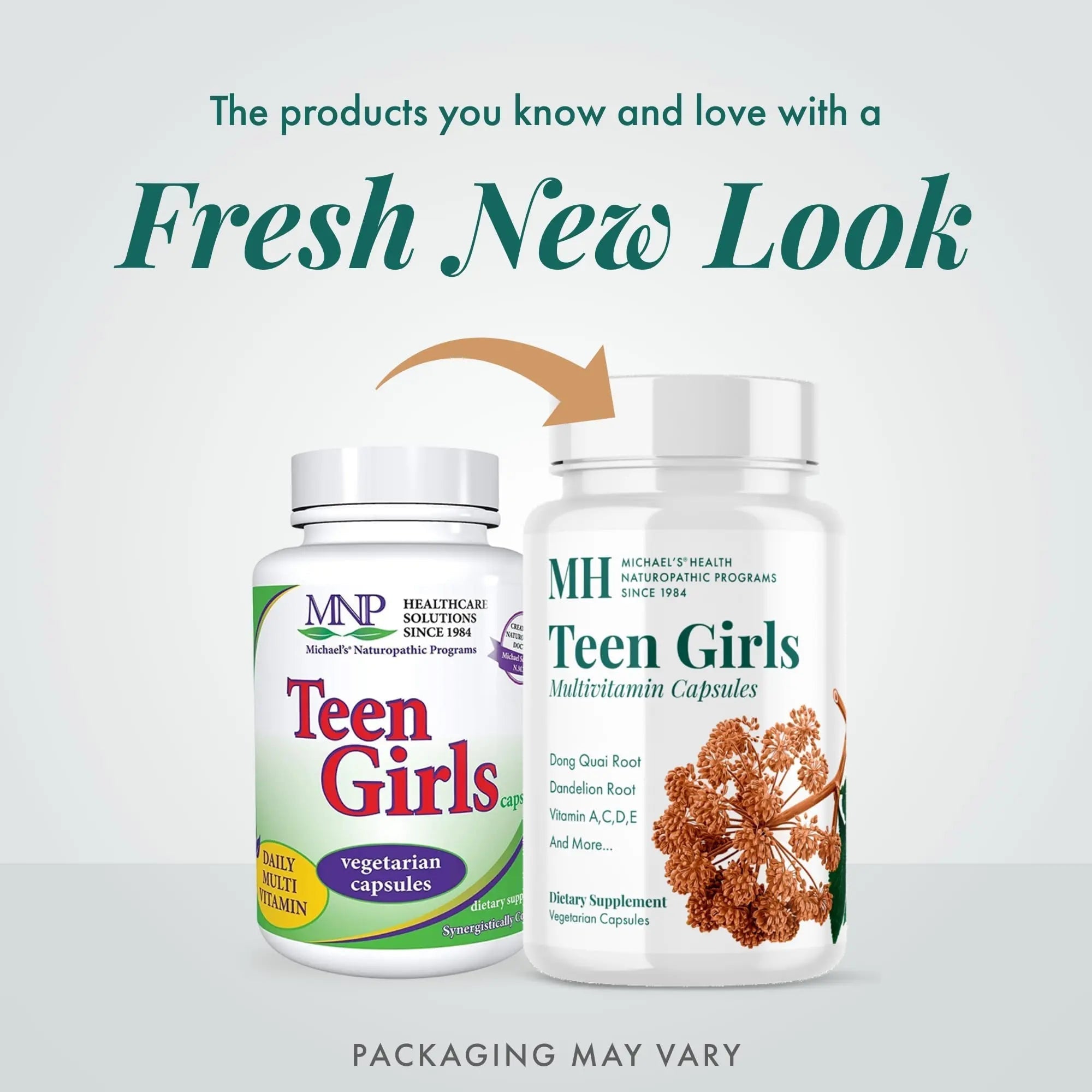MICHAEL'S Health Naturopathic Programs Teen Girls Multivitamin - 120 Vegetarian Capsules - Nutrients for Healthy Growth & Development MICHAEL'SAu supplements