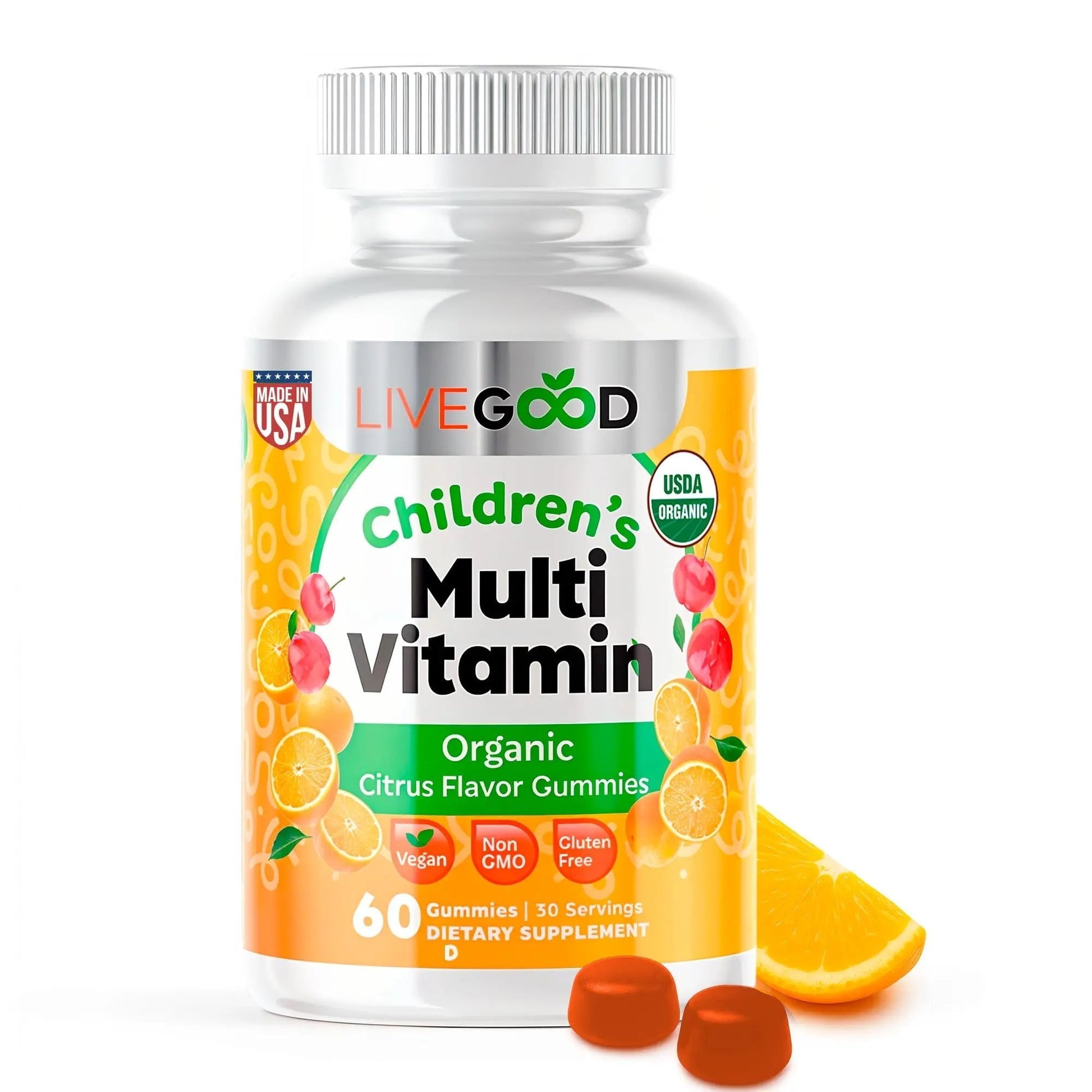LIVEGOOD Organic Children’s Multivitamin Gummies, Kids Multivitamin, Vitamin D for Toddlers and Children, Organic Kids Chewable Vitamins for Immunity LIVEGOODAu supplements