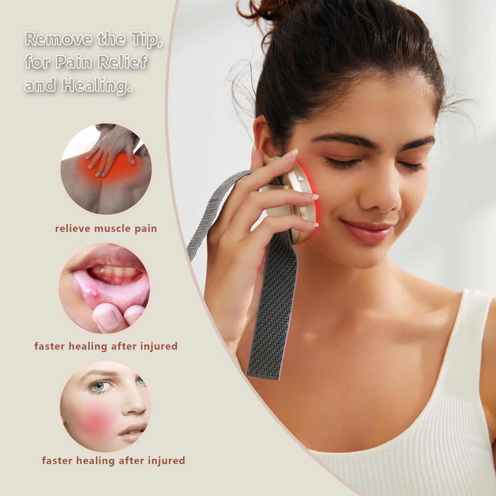 Red Light Therapy Device, Wearable Light Therapy Lamp for Pain Relief for Knee Muscle Feet Hands OrigintekAu supplements