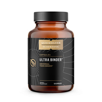 Quicksilver Scientific Ultra Binder - Multi Toxin Binder with Bentonite Clay Powder, Zeolite Detox & Charcoal - Supplement for Gut Support & The Body's Toxin Removal Process (120 Capsules) Quicksilver ScientificUS supplements