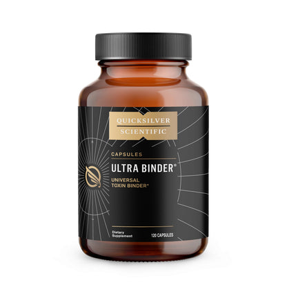 Quicksilver Scientific Ultra Binder - Multi Toxin Binder with Bentonite Clay Powder, Zeolite Detox & Charcoal - Supplement for Gut Support & The Body's Toxin Removal Process (120 Capsules) Quicksilver ScientificUS supplements
