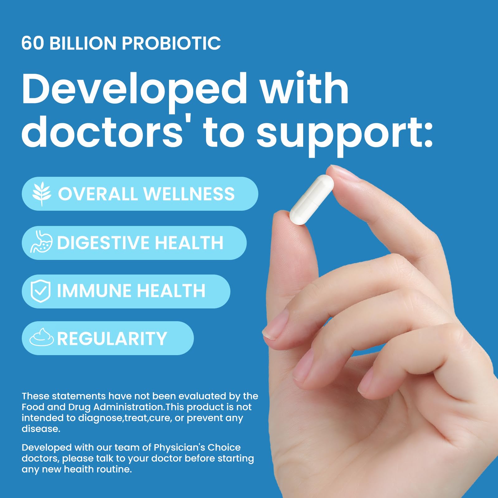 LOUDSAY Probiotics 60 Billion CFU - 10 Strains - Immune, Digestive & Gut Health - Supports Occasional Constipation, Diarrhea, Gas & Bloating - for Women & Men - 60 ct LOUDSAYAu supplements