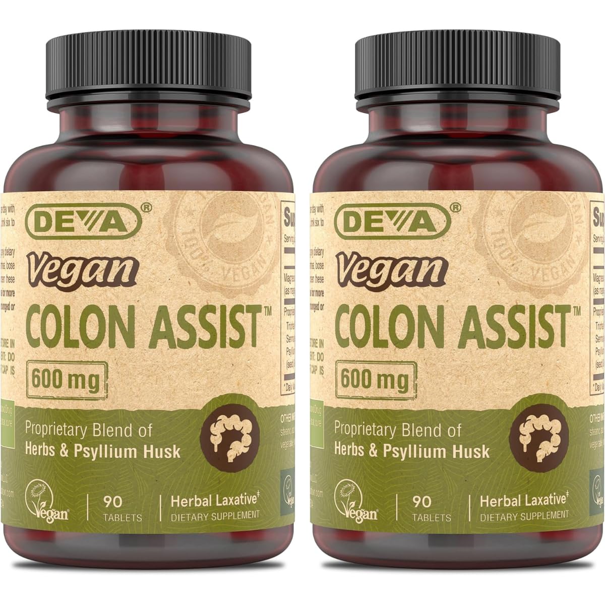 DEVA Vegan Colon Assist 90 Tabs (Pack of 2) DEVAAu supplements