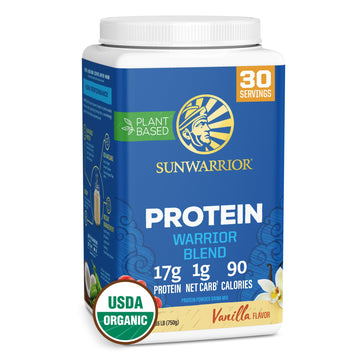 Sunwarrior Vegan Protein Powder Organic Plant-Based Protein | BCAA Amino Acids Hemp Seed Plant Protein | Soy Free Dairy Free Gluten Free Synthetic Free Non-GMO