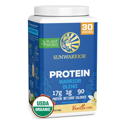 Sunwarrior Vegan Protein Powder Organic Plant-Based Protein | BCAA Amino Acids Hemp Seed Plant Protein | Soy Free Dairy Free Gluten Free Synthetic Free Non-GMO SunwarriorUS supplements