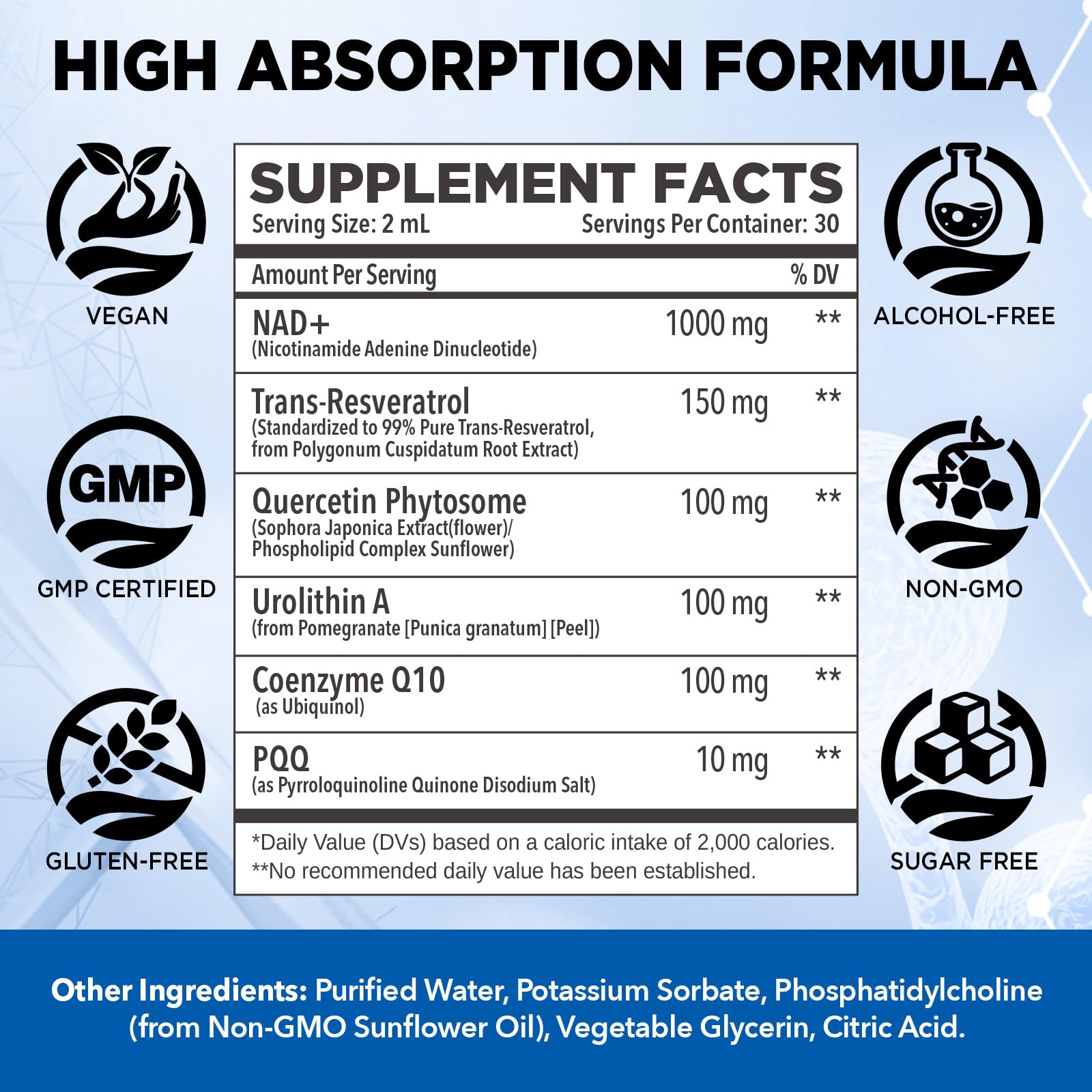 NATISLAND Liposomal NAD Supplement, 1000mg NAD+ Liquid Drops for Women & Men, with Resveratrol, Urolithin A, Quercetin, CoQ10 & PQQ, for Cellular & Metabolism Health, Energy & Anti-Aging, 2 Fl Oz NATISLANDAu supplements