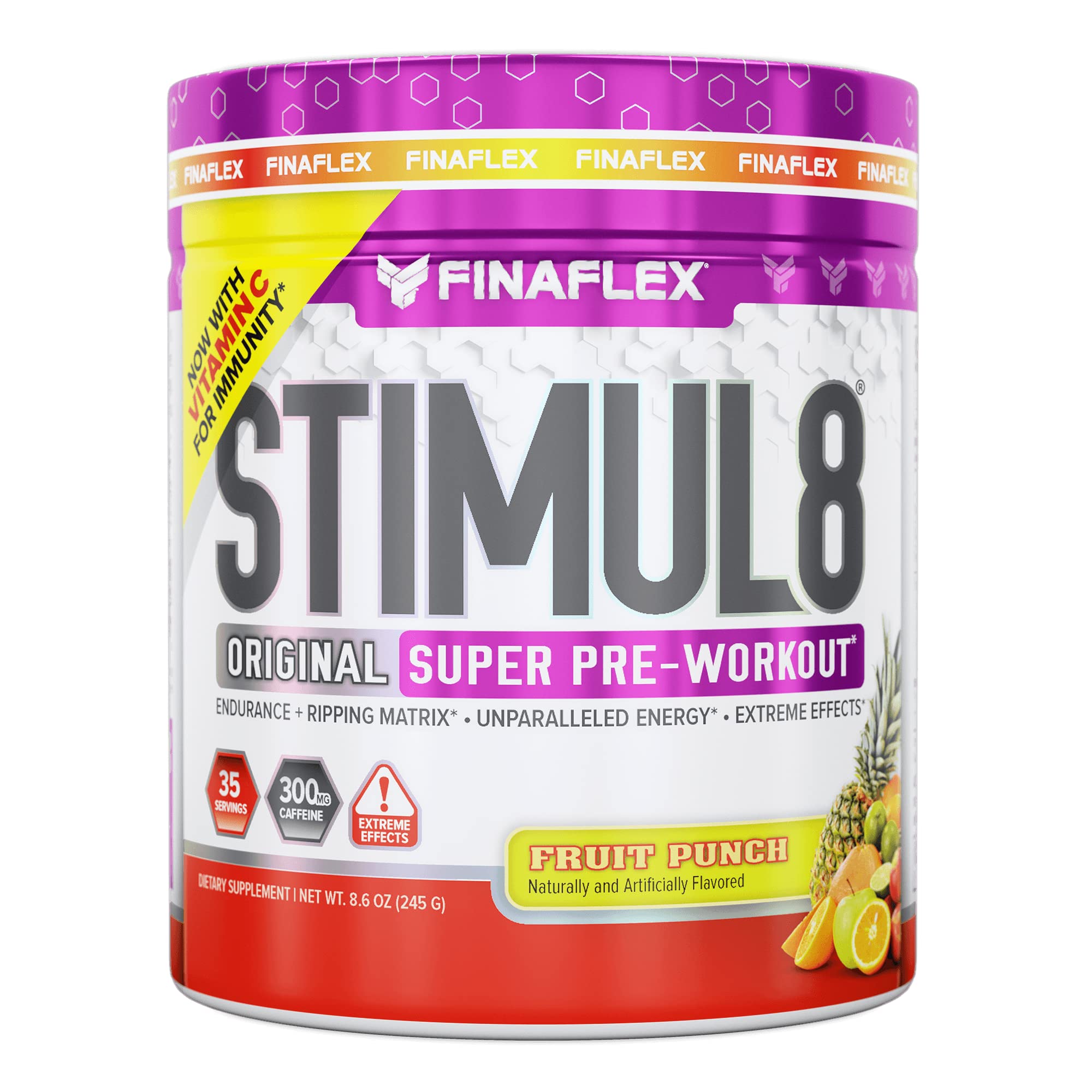 FINAFLEX STIMUL8 Original Super Pre-Workout, Fruit Punch - Energy, Strength & Enduranc FINAFLEXAu supplements