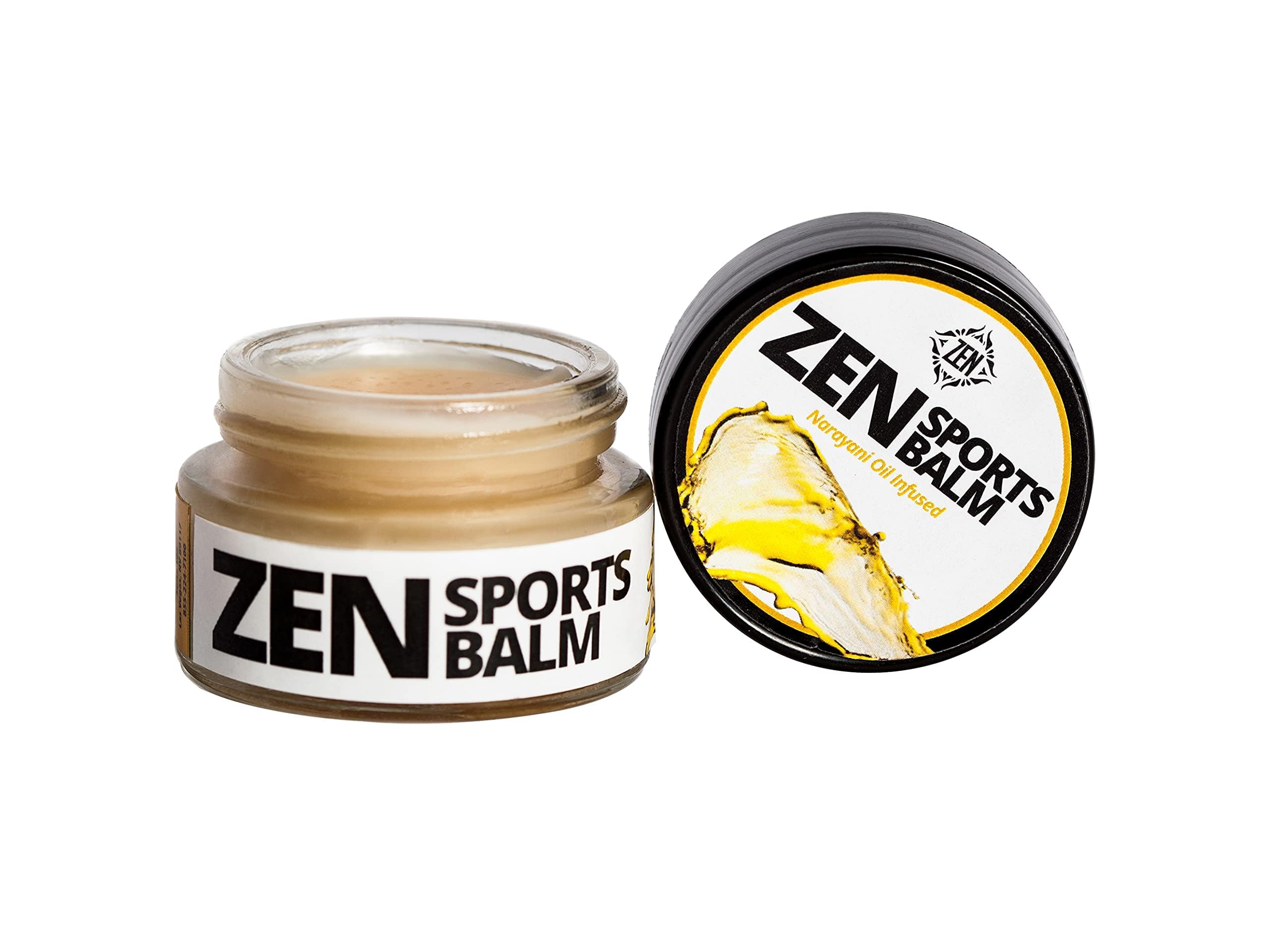 ZEN Sports Balm with Narayani Oil- Cramps, Backaches and Other Workout & Exercise Injuries, Fast-Acting (Pack of 3) ZENAu supplements
