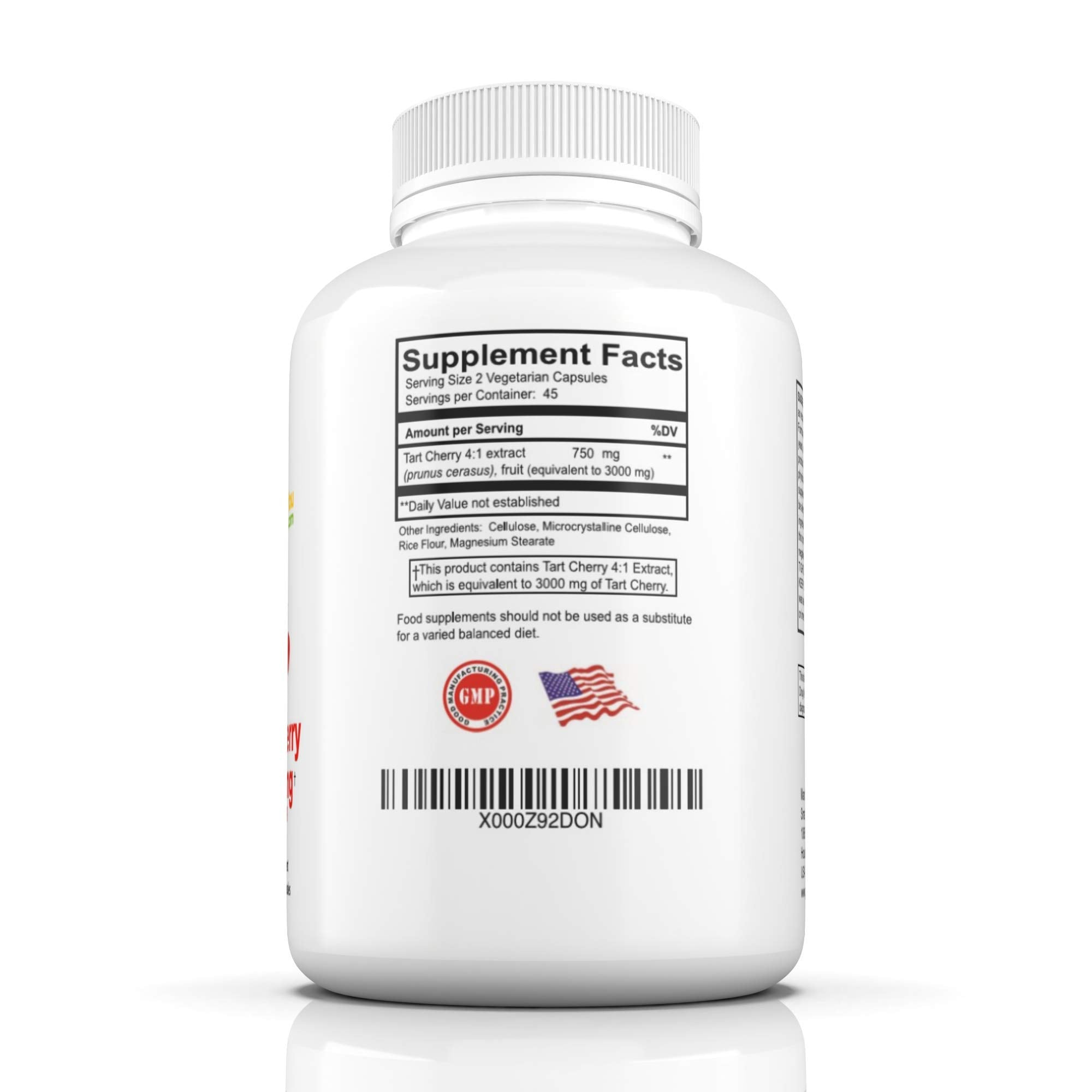 Gout and You Tart Cherry Extract | 3000 mg Per Serving | 90 Vegetarian Capsules | Gluten-Free Gout and YouAu supplements