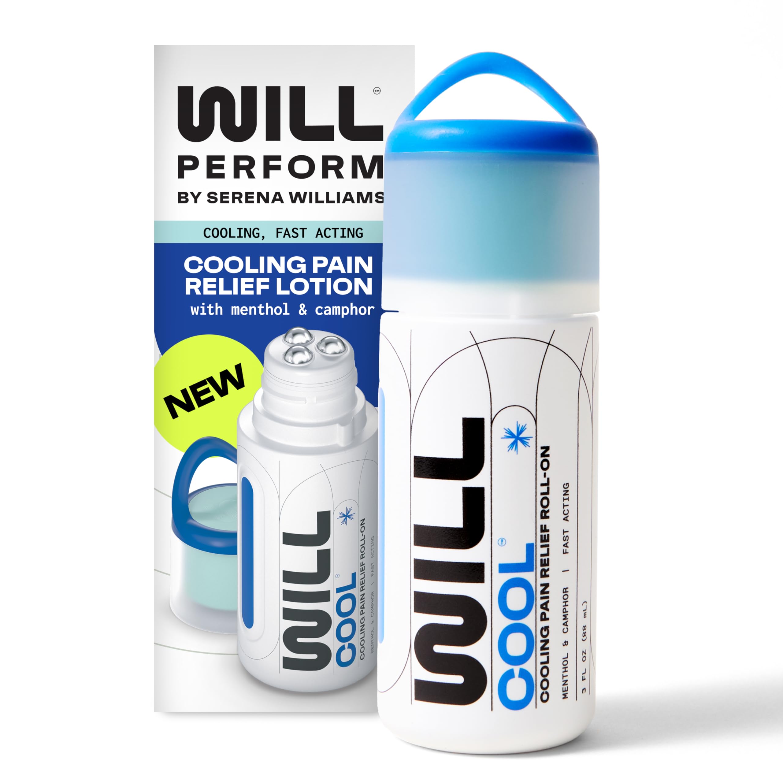 WILL PERFORM Menthol & Camphor Cooling Pain Relief for Muscle Recovery I Stop Pain Fast with ICY Relief for Joint & Muscle Therapy I Ice Bath On-The-Go, 3oz| HSA FSA Eligible WILL PERFORMAu supplements