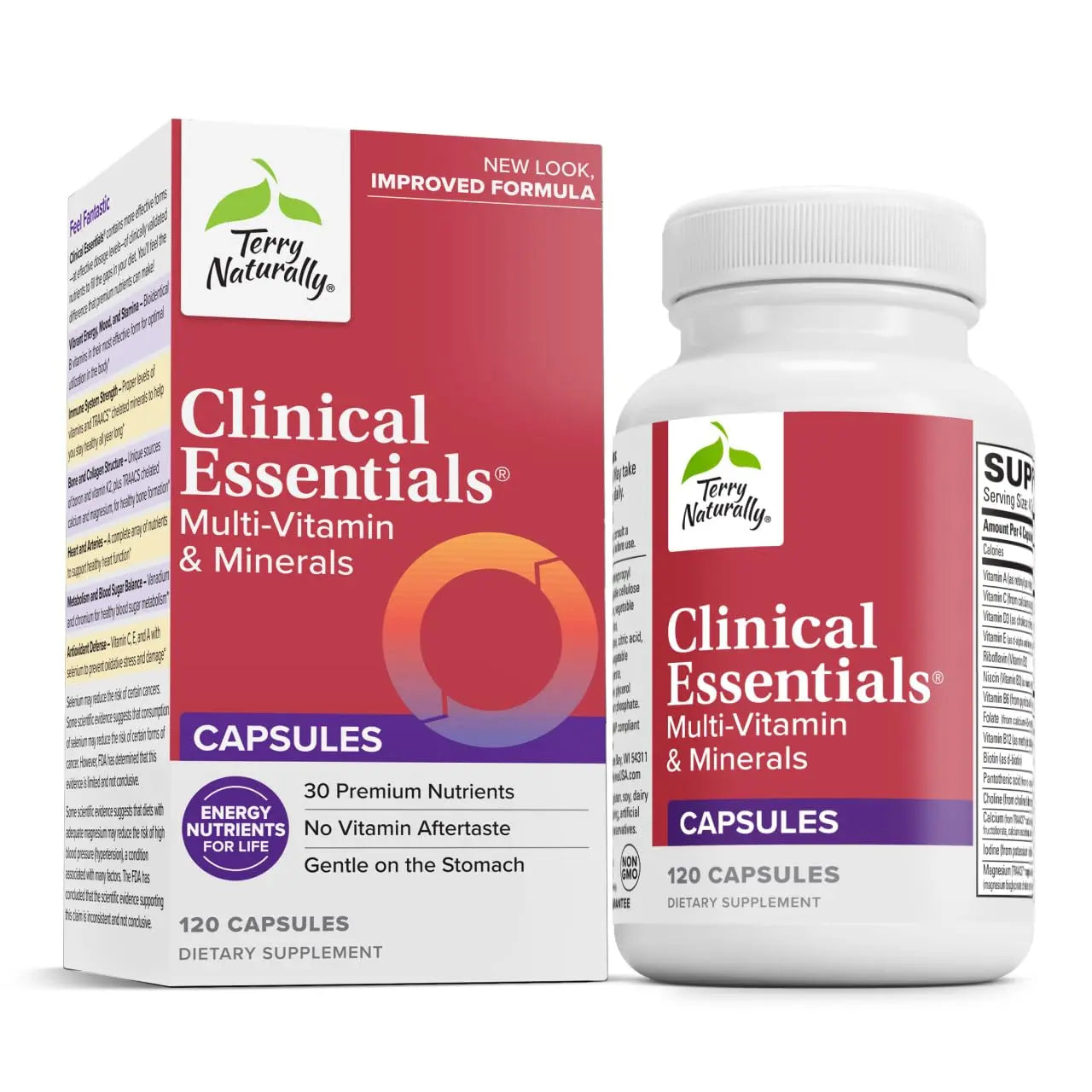 Terry Naturally Clinical Essentials - Supplement to Aid Bone, Cardiovascular & Immune Health - Supplement with Chelated Minerals Terry NaturallyAu supplements