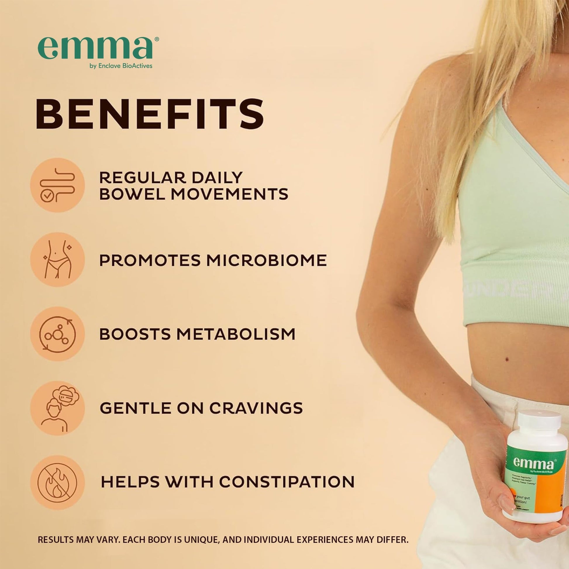 Emma Gut Health - 2 Pack - Gas and Bloating Relief, Constipation, Leaky Gut Repair - Gut Cleanse & Restore Digestion - Regulate Bowel Movement. Probiotics and Laxative Alternative, 120 Capsules EmmaAu supplements