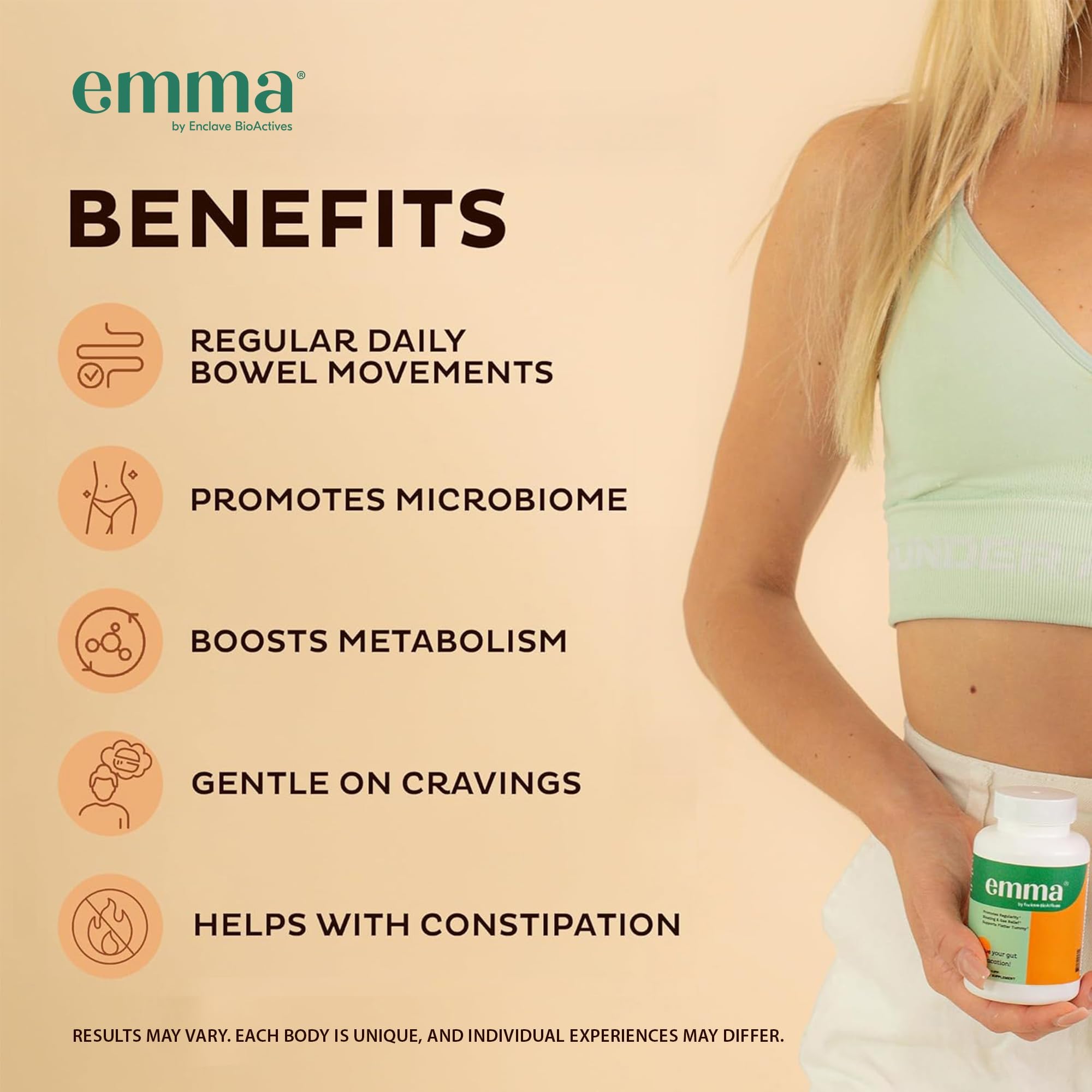 Emma Gut Health - 2 Pack - Gas and Bloating Relief, Constipation, Leaky Gut Repair - Gut Cleanse & Restore Digestion - Regulate Bowel Movement. Probiotics and Laxative Alternative, 120 Capsules EmmaAu supplements