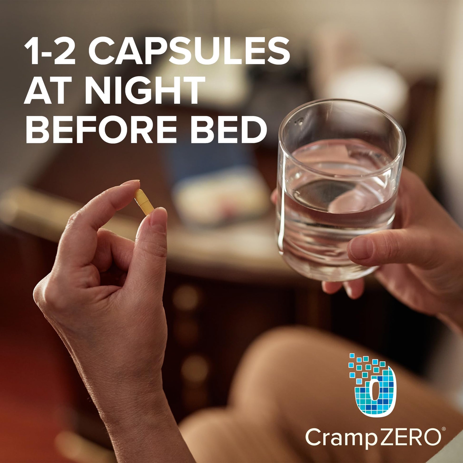 CrampZero Magnesium for Leg Cramps at Night – Potassium Magnesium Supplement with Calcium and Vitamin D3, Supports Muscle Relaxation and Function, Night Leg Cramps Relief, 60 Capsules CrampZeroAu supplements