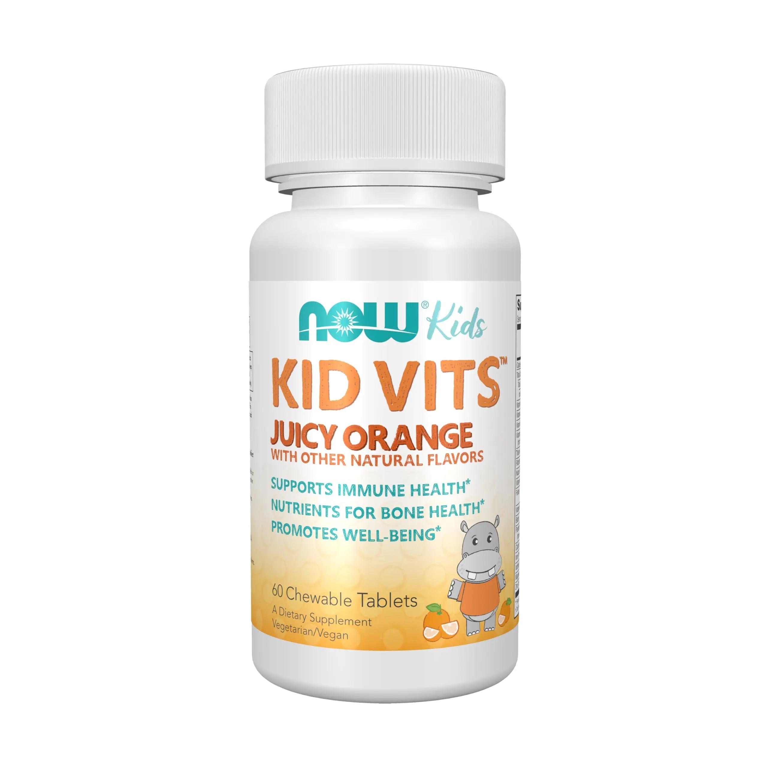 Now Kids Supplements, Kid Vits Multivitamin, Juicy Orange, 60 Chewable Tablets NOW FoodsAu supplements