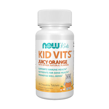 Now Kids Supplements, Kid Vits Multivitamin, Juicy Orange, 60 Chewable Tablets NOW FoodsAu supplements