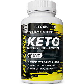 Keto Pills - 60 Ketogenic Diet Support Capsules - Keto Weight Management - Increase DetoxisUS supplements