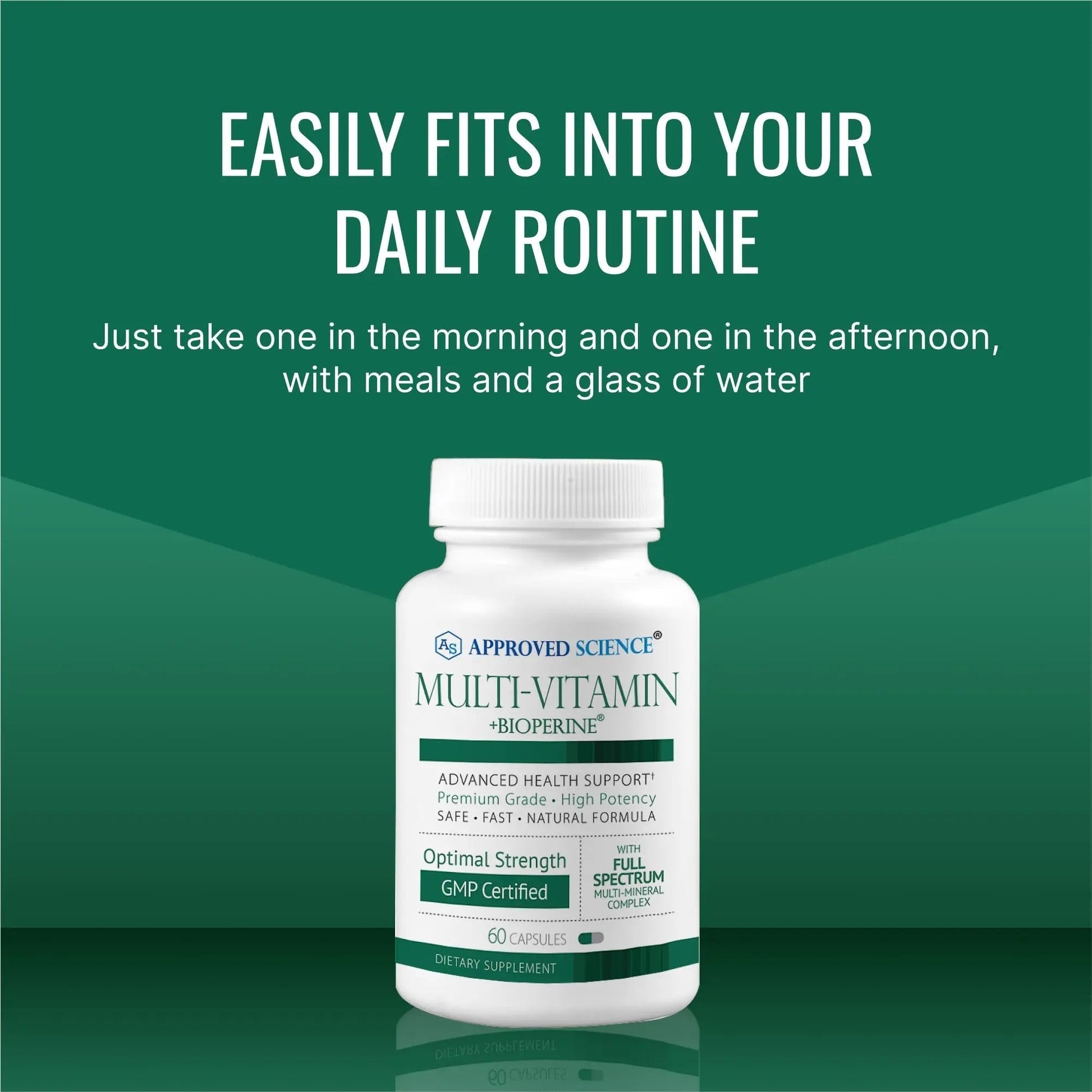 Approved Science Multi-Vitamin - with Full-Spectrum B-Vitamins, Green Tea, Lutein, Lycopene, Zeaxanthin, BioPerine Approved ScienceAu supplements