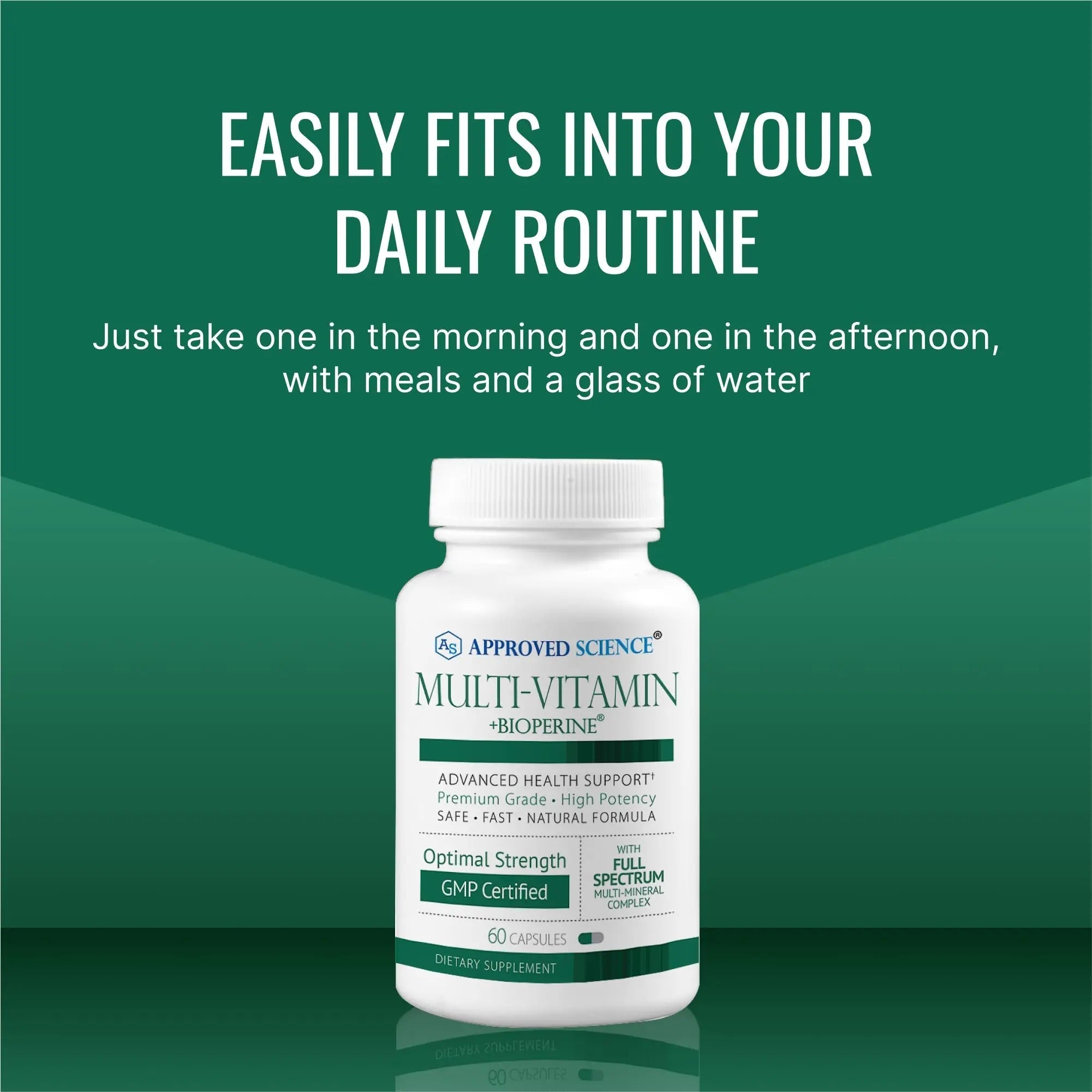 Approved Science Multi-Vitamin - with Full-Spectrum B-Vitamins, Green Tea, Lutein, Lycopene, Zeaxanthin, BioPerine Approved ScienceAu supplements