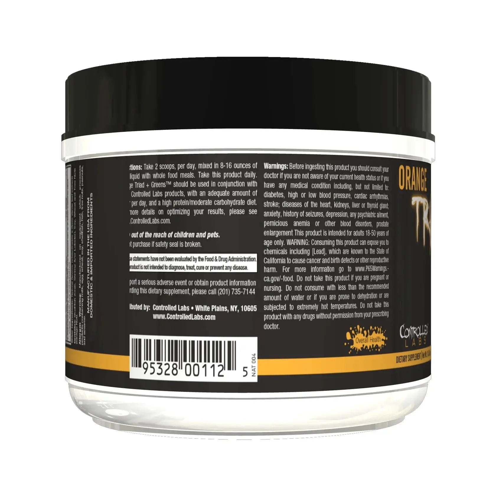 CONTROLLED LABS Orange Triad Plus Greens for Men and Women, 30 Servings Iron Free Sports Supplement for Overall Health CONTROLLED LABSAu supplements